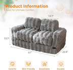 MAXYOYO Extra Wide Kids Bean Bag Chair, Comfy Bubble Fabric Bean Bag Sofa - Image 2
