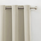 Light Beige Thermal Blackout Curtains/42 x 72 Inch/Set of 2 Panels Room - Image 7