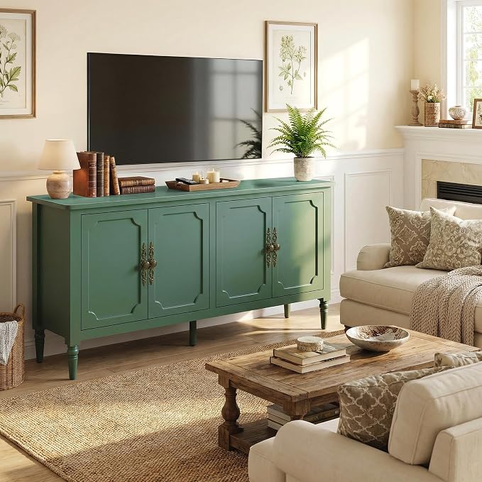 RoyalCraft Buffet Cabinet with Storage, Mid Century Modern Painted Credenza - Image 8