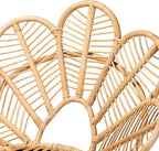 bali & pari Garan Modern Bohemian Natural Rattan and Black Metal Accent Chair - Image 8
