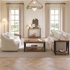 ChooChoo Farmhouse Console Table, Rustic Vintage Narrow Sofa Table - Image 7