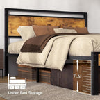 Z-hom Easy Assembly Sturdy Metal Platform Bed, Queen Size Bed Frame - Image 5