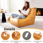 Hobestluk Giant Bean Bag Chair Lazy Floor Sofa, Memory Foam Fireside Sofa - Image 5