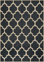 Lahome Moroccan Outdoor Rug 5x7, Easy Jute Black Washable Rugs - Image 2