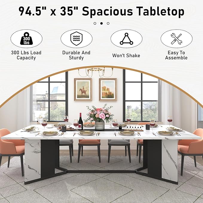 Hlivelood 94Inch Large Dining Table - Image 4