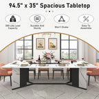 Hlivelood 94Inch Large Dining Table - Image 4