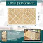 Cottage Trellis 3x5 Entryway Rug Indoor Outdoor Mats - Image 8