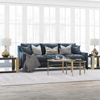 Henn&Hart Round Nested Coffee Table in Brass, Coffee Table coffee tables - Image 2
