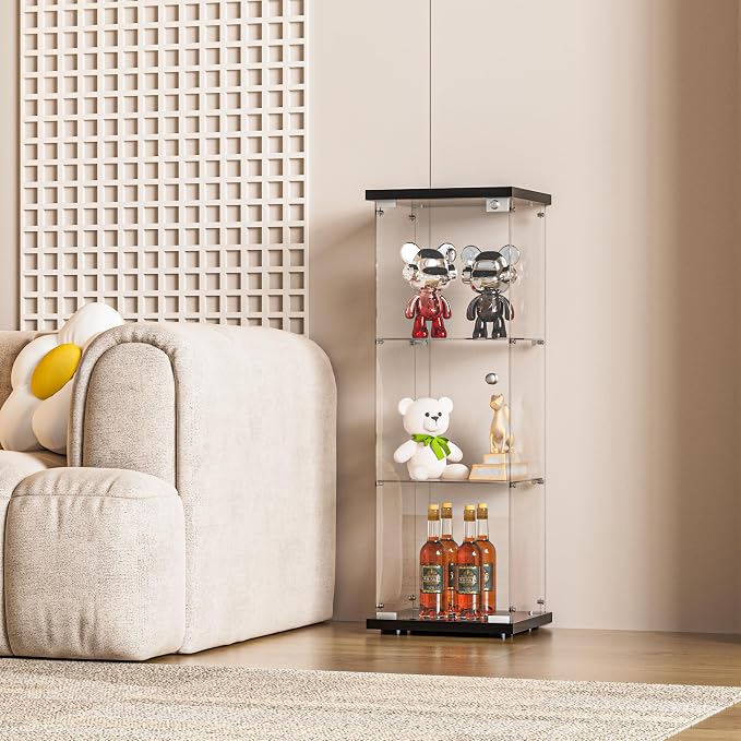 FANYUSHOW 3-Shelf Glass Display Cabinet - Image 7