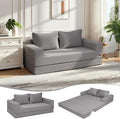 COMAX Convertible Sofa Bed Queen, Corduroy Folding Floor Couch Pull Out Couch by COMAX