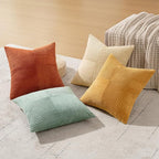 MIULEE Fall Teal-Orange Decorative Throw Pillow Covers 16x16 Inch Set of 4 Boho - Image 3