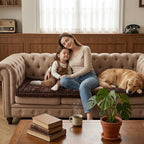 Fixwal Waterproof Flannel Dog Couch Cover, 27.6" x 47", Dark Brown | Integrated - Image 9