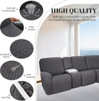 100% Waterproof Sectional Recliner Couch Covers - Image 5