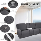 100% Waterproof Sectional Recliner Couch Covers - Image 5