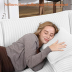 Vesgantti 109" L Shaped Cloud Sectional Couch, Comfy Corduroy Upholstered - Image 7
