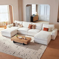 Cloud Couch Sectional 146.5'' Oversized Modular Deep Seat Sofa U Shaped Comfy by VORTHIOHOME