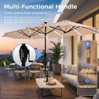SUPERJARE 13ft Outdoor Patio Umbrella - Image 4