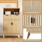 Fatmok Buffet Cabinet with Storage, Wood Buffet Sideboard Console Table - Image 4
