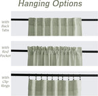 RYB HOME Farmhouse Boho Linen Sheer Curtains 90 inches Long - Image 4