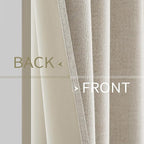 MIULEE 100% Blackout Linen Curtains - Image 6