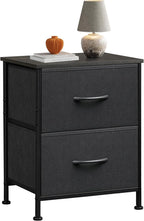 WLIVE Black Night Stand, Small Dresser by WLIVE