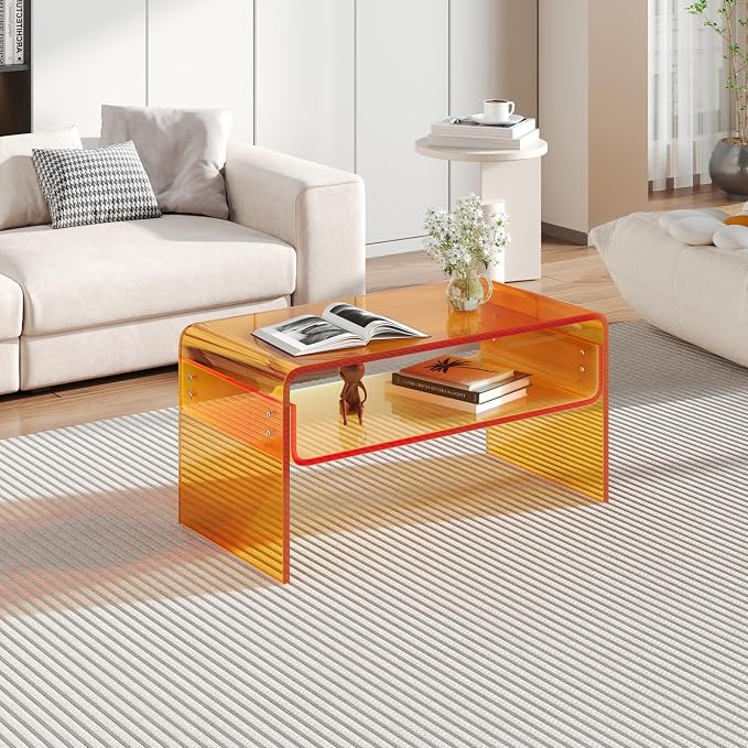 Acrylic Coffee Table, Modern Tea Table - Image 6