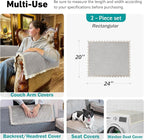 Couch Arm Covers, Couch Cover, Non-Slip Lace Armrest Covers, Headrest/Backrest - Image 2