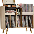 Record Player Stand, Large Record Player Table Cabinet by UODERS