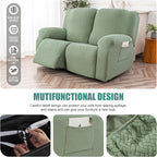 Genina Recliner Loveseat Cover Stretch Couch Covers Sofa slipcover - Image 4