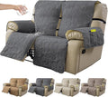 100% Waterproof Loveseat Recliner Cover, 4-Piece Split Reclining Couch Covers by YUEANG