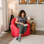 Big Joe Milano Beanbag Chair Red Smartmax - Image 2