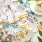 jinchan Floral Ruffled Valance Curtain - Image 3
