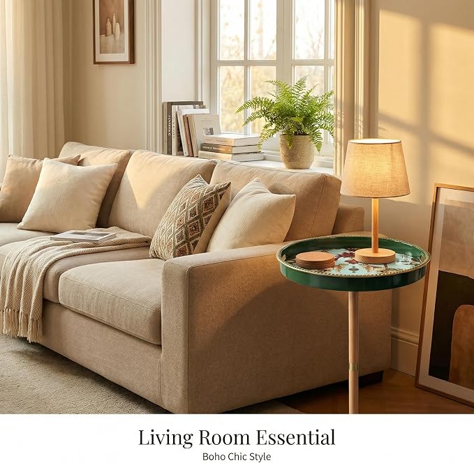 Gesodant Boho Single Leg Round Side Table - Image 8