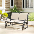 Outsunny 2-Person Outdoor Glider Bench, Patio Double Swing Rocking Chair - Image 10