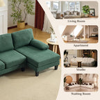Karl home 110" U-Shape Sectional Couches - Image 6