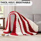 L'AGRATY Chunky Knit Throw Blanket - Image 5