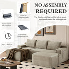 96" Sectional Couches for Living Room Cloud Couch Sofa - Image 6