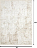 8x10 Area Rugs Washable Rug: Abstract Neutral Rugs Modern Non Slip Area Rug - Image 2