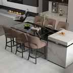 VKNOW Bar Stools Set of 6, Modern Counter Stools - Image 3