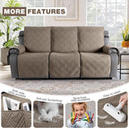 TAOCOCO 100% Waterproof Recliner Sofa Covers, Non Slip Split Couch Covers - Image 6