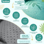 Outdoor Chaise Lounge Chair Cushion Waterproof 74.4 x 22 x 4.7 Inches Thickened - Image 4