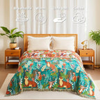 LUTBM Throw Blanket for Bed Couch Sofa Soft Cotton Twin Summer Blankets for - Image 2