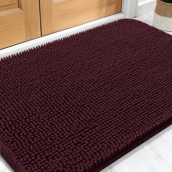 OLANLY Dog Door Mat for Muddy Paws 30x20, Super Absorbent Chenille Mud Mat | by OLANLY