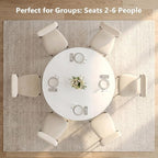 Einhomn 47.2-inch Round Dining Table, Kitchen Table - Image 5