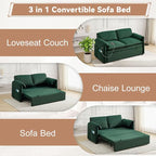 63" Convertible Sleeper Loveseat Sofa Bed, Pull Out Couch Bed - Image 6