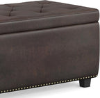 SIMPLIHOME Hamilton Storage Ottoman - Image 11