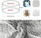 YudouTech (No Filler Bean Bag Chair Cover Without Filler, Big Round Soft Fluffy - Image 2