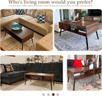 HAIOOU Coffee Table, Mid Century Modern Center Table - Image 4