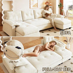 104.7" U-Shaped Sleeper Sofa - Image 6