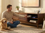 LKTART Boho Mid Century TV Stand, Media Console - Image 4